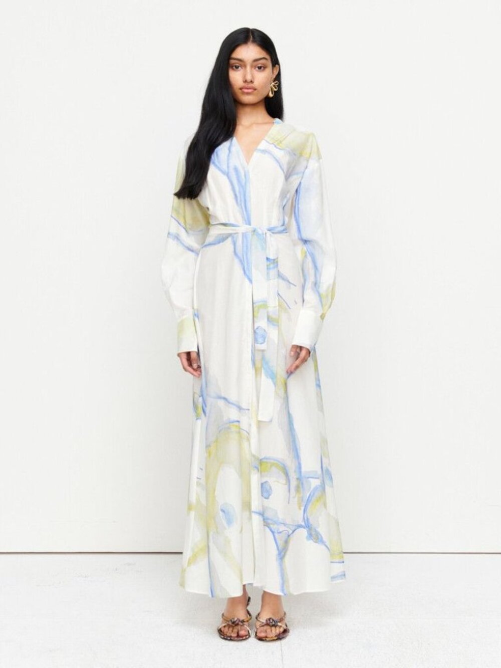 ROMY ANOUK Shirt Cotton Silk Dress Size Large NWT
